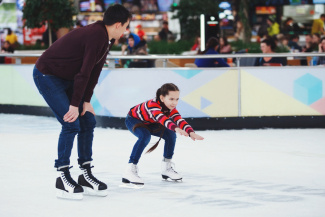 patinoire noël centre commercial centre ville