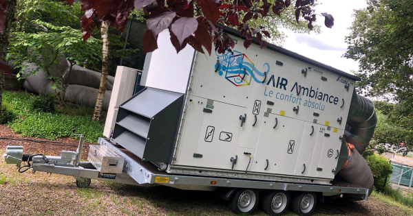 groupe traitement de l'air en location HVAC event Belgium
